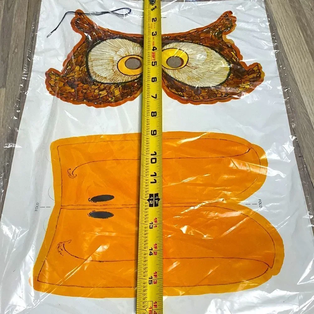 Vintage Halloween Diecut Paper Halloween Mask 70s owl and funny guy rodeo clown